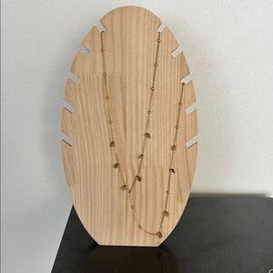 Chic Gold Beaded Long Lariat Necklace